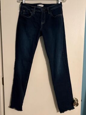 Straight Leg Women's Jeans in Deep Indigo by Unknown Brand